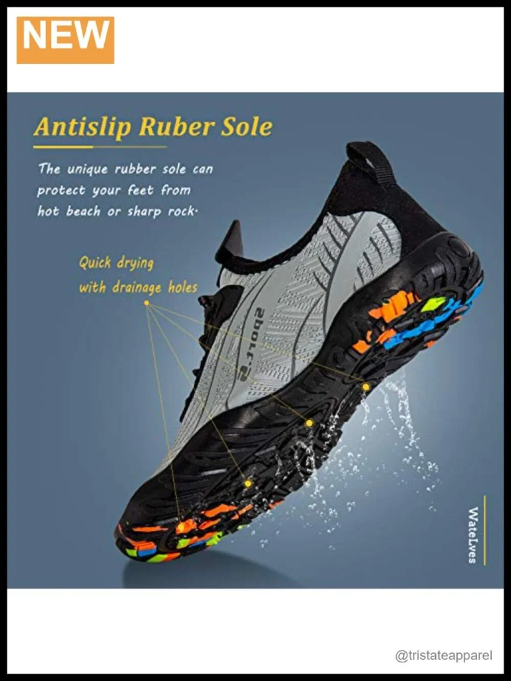 Water Shoes – Quick-Dry Aqua Socks for Surf Yoga Water Aerobics